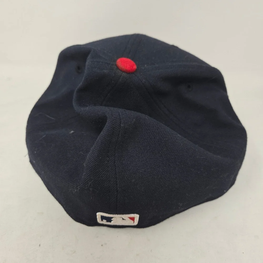 New Era 59FIFTY St Louis Cardinals MLB On-Field Fitted Hat 7‎ 3/8 Navy Red Cap